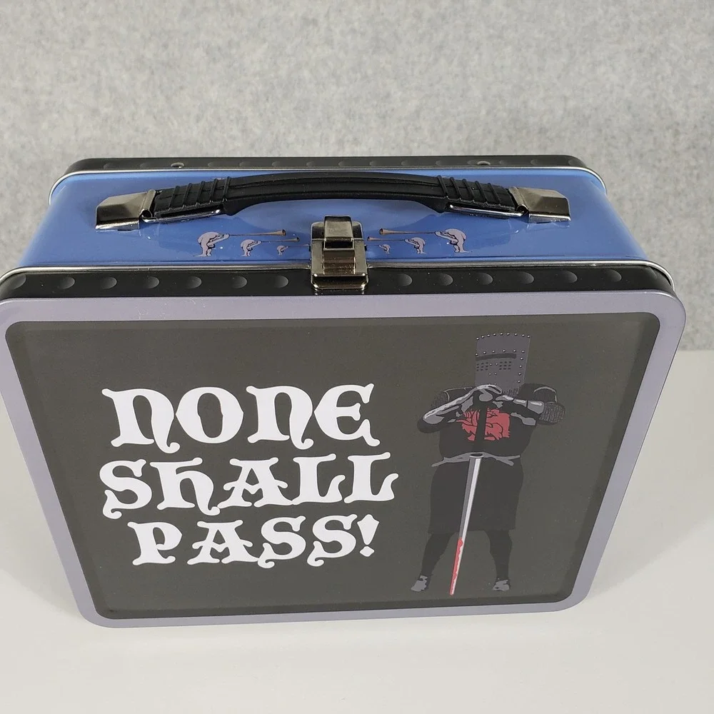 Monty Python and the Holy Grail Tin Lunch Box None Shall Pass Black Knight Metal